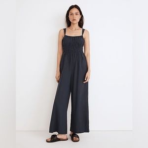 Madewell Linen-Blend Sophie Tank Wide-Leg Jumpsuit (Size S) NWT